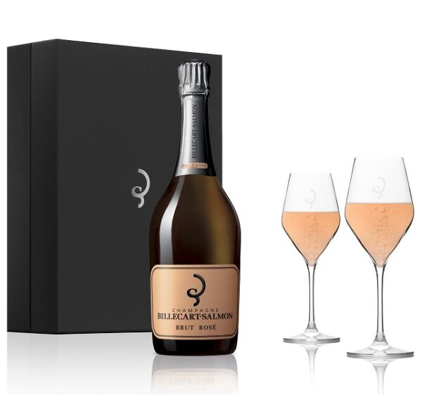 Billecart-Salmon Brut Rose NV 75cl + 2 Glasses Pack
