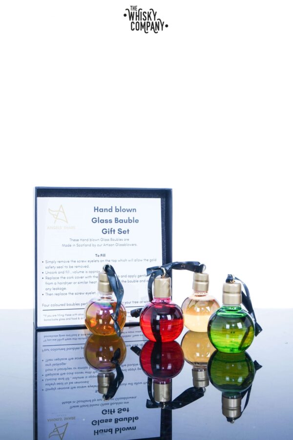 Angels’ Share Glass Christmas Whisky Bauble – Fill Your Own