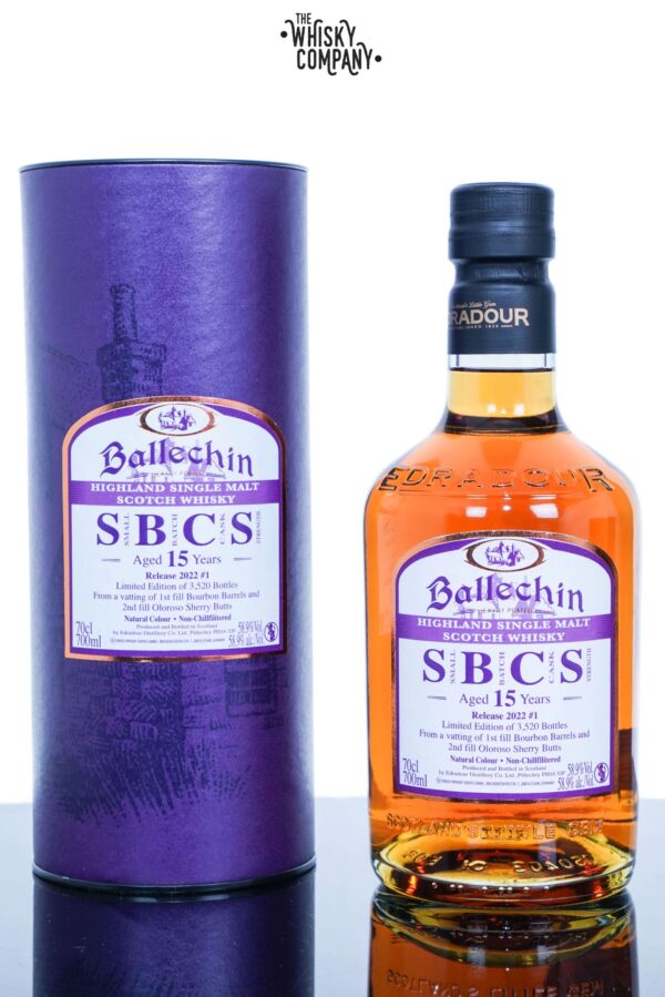 Ballechin 15 Years Old Small Batch Cask Strength Highland Single Malt Scotch Whisky (700ml)
