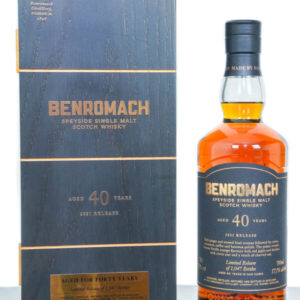 Benromach Aged 40 Years Speyside Single Malt Scotch Whisky – 2021 Release (700ml)
