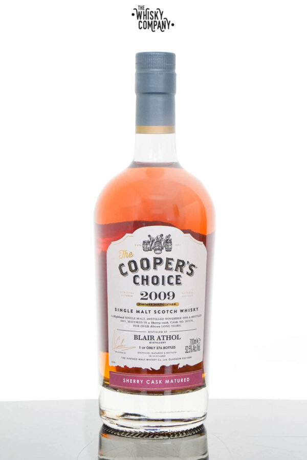 Blair Athol 2009 Aged 15 Years Single Malt Scotch Whisky – The Cooper’s Choice (700ml)