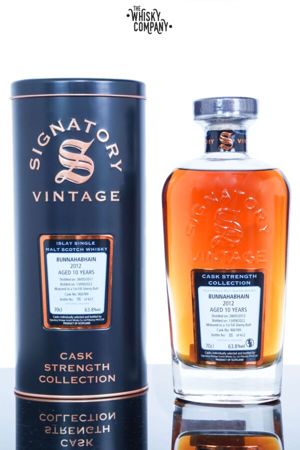 Bunnahabhain 2012 Aged 10 Years Cask Strength Single Malt Scotch Whisky – Signatory Vintage (700ml)