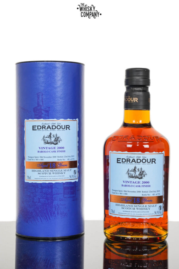 Edradour 2000 Aged 23 Years Highland Single Malt Scotch Whisky – Barolo Cask Finish (700ml)