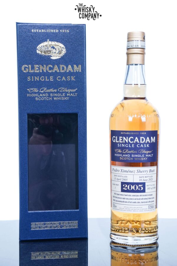 Glencadam 2005 Aged 16 Years Highland Single Cask Single Malt Scotch Whisky – Cask No. 1 (700ml)