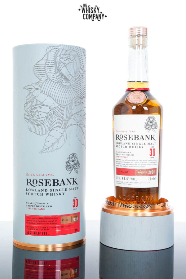 Rosebank 1990 Aged 30 Years Single Malt Scotch Whisky – Release 1 (700ml)